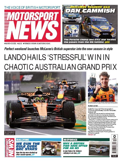 Title details for Motorsport News by Kelsey Publishing Ltd - Available